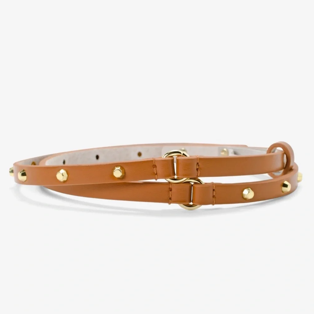 WHBM STUDDED SKINNY BELT